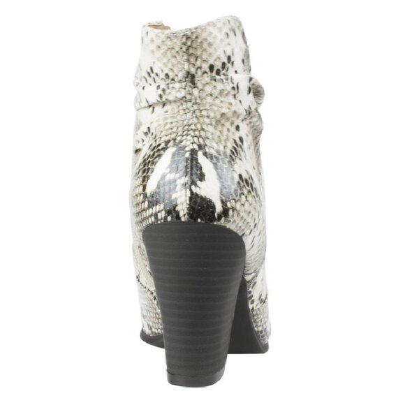 Women's Ankle Booties, Seven Dials Halsey Boots, SnakeSkin Silver, size 5.5M - Picture 4 of 5